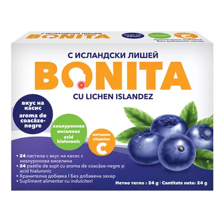 Bonita Coacaze Negre x 24 pastile  Bonita Coacaze Negre x 24 pastile